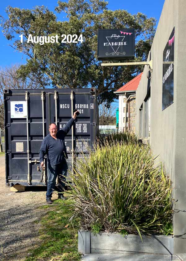 1 August 2024: The container arrives